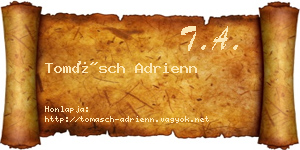 Tomásch Adrienn névjegykártya